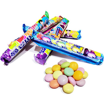 曼妥思37g曼妥思葡萄可乐苏打嗨脆皮软心珠霓虹水果劲嚼充气薄荷糖