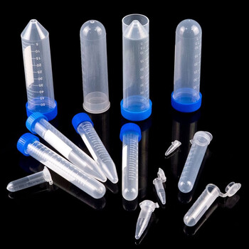 海斯迪克 HK-148 塑料离心管 带刻度EP管种子瓶 50ML圆底螺盖（50个）