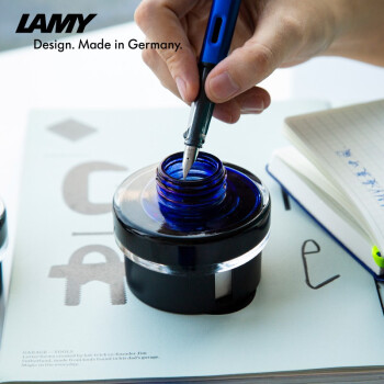 凌美（LAMY）非碳素墨水 原装彩色钢笔用墨 德国官方大容量墨水 黑色T52-BK-50ml