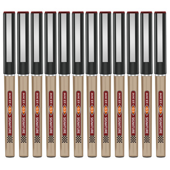 宝克(BAOKE)BK111 0.5mm红色直液式针管头笔学生考试中性签字笔水笔 12支/盒 宝克(BAOKE)BK111 0.5mm红色直液式针管头笔学生考试中性签字笔水笔 12支/盒