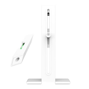 雷匠（RAYARTI）多功能磁吸显卡水平支架 白色（磁吸底座/带水平仪/SPCC铁材/减震脚垫/位置自由调节）