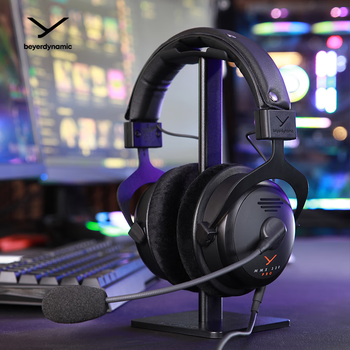 拜雅（beyerdynamic）MMX 330 PRO 头戴式带线控高端旗舰级电竞游戏耳机三角洲FPS游戏专用听声辨位 48欧姆【送礼推荐】