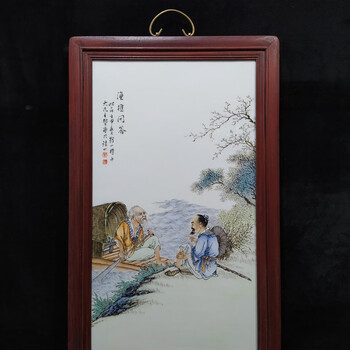 中国古美術　磁器板　瓷板画 民国　珠山八友　汪野亭　粉彩 中国古美術 磁器板 瓷板画 民国 珠山八友 汪野亭 粉彩 - メルカリ