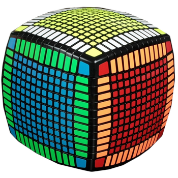 17阶魔方13十三15十五阶魔方17十七阶魔方高阶高难度魔方HX 13阶黑色底 