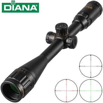 DIANA戴安娜瞄准镜 6-24x44 高清抗震霍克分化瞄准镜 十字瞄准镜 12-22管夹
