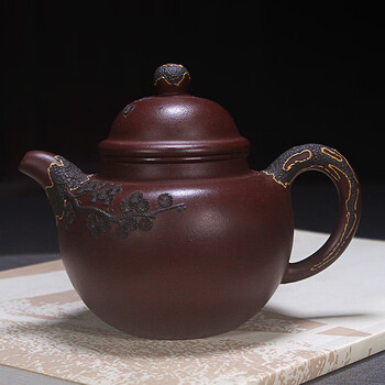 宜兴紫协  实力派陶艺师   陆彩琴  松针掇球