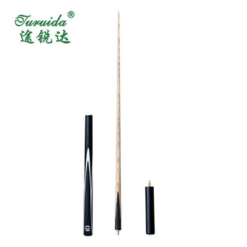 途锐达 HF 台球杆 黑锋3节杆 10mm小头斯诺克桌球杆中式黑8球杆通杆 1根 (含手套巧粉皮头)