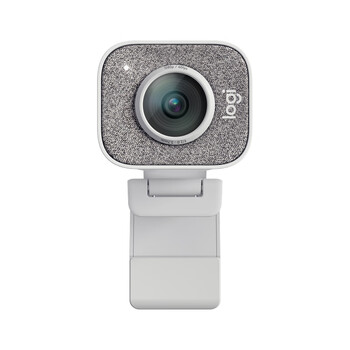 罗技（Logitech）StreamCam 企业级高清直播摄像头 家用摄像头电脑摄像头 网课教学 面部追踪 1080p 即插即用 白色