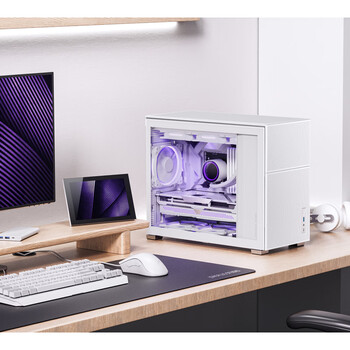 乔思伯（JONSBO）松果D31 MESH版白色 MATX机箱（双360冷排/ATX电源/Type-c Gen2 10Gbps+/垂直风道/长显卡）