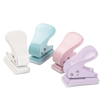 可得优单孔打孔机文具打孔器活页纸张打孔装订机迷你diy圆孔10页文件打洞器