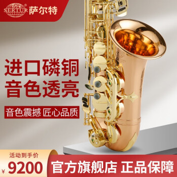 萨尔特萨克斯台湾萨尔特磷铜中音萨克斯乐器专业演奏级降e调SP-6700大咖推荐 磷铜色