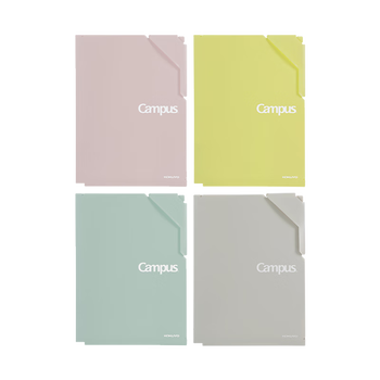 国誉(KOKUYO)Campus大容量A4单片收纳夹文件夹4片 WSG-FU730