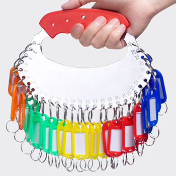 金隆兴 18位钥匙管理盘钥匙盘钥匙扣配彩色钥匙牌18位可标记钥匙链手提收纳钥匙管理盘 B18