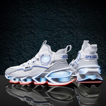 他她千金莆田男鞋秋季初中学生刀锋鞋运动跑步休闲青少年黑色减震潮鞋