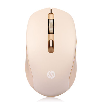 惠普（HP）S1000C无线鼠标 可充电TypeC办公鼠标 家用/商务办公/笔记本/台式机USB接口即插即用 奶茶色