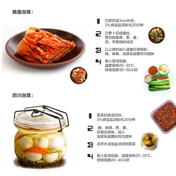 川秀泡菜酸菜发酵菌乳酸菌种韩国式泡菜菌粉发酵剂含益生菌1g*10小包 川秀泡菜酸菜发酵菌乳酸菌种韩国式泡菜菌粉发酵剂含益生菌1g*10小包