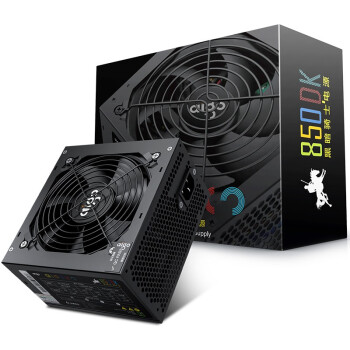 爱国者（aigo）额定700W 黑暗骑士850DK 台式机电脑电源（主动式PFC/宽幅温控/支持背线/长线材）