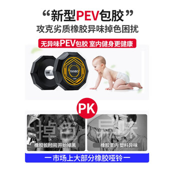 咬子固定哑铃全套 纯钢 275公斤圆头包胶哑铃十对+三层10付架