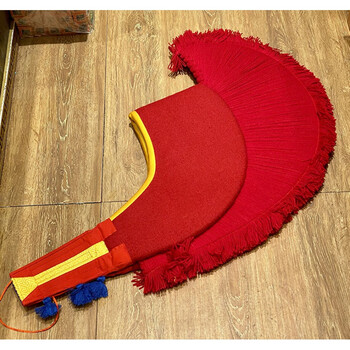 尼泊尔工艺佛教法帽鸡冠帽 喇嘛帽 僧帽 法帽 断法帽博鹤州 红色 法帽