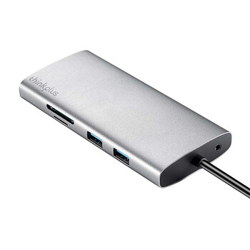 ThinkPad联想Type-C扩展坞USB-C转HDMI和VGA转接器USB分线器千兆网卡PD快充SD/TF读卡器笔记本拓展坞LC10