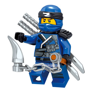 教育拼装积木玩具幻影忍者加满都之子系列人仔初代旧版劳埃德 天蓝色