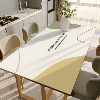 ins风硅胶桌垫桌布防水防油防烫免洗茶几垫餐桌垫pvc台布长方形法卡5q