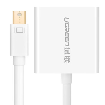 绿联  Mini DP转DVI转换器 迷你dp雷电转接头 支持苹果微软Surface笔记本电脑接显示器投影仪10402