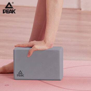 匹克瑜伽砖 高密度环保EVA 瑜伽初学舞蹈练功辅助工具 YJ90336 灰色