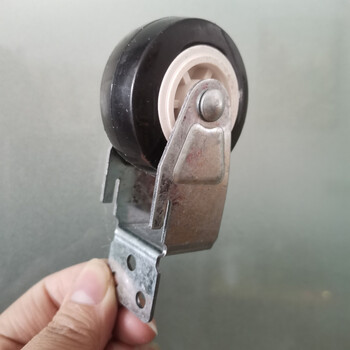 卷帘门导向轮车库门配件消声滑道滑轮轮子通用定位轮槽轮黑色25对50只