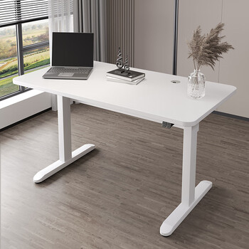 mef电动升降桌腿电动升降桌书桌桌架桌腿智能电脑桌家用桌子自 白色