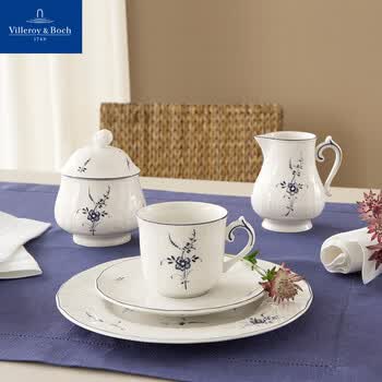 唯宝（Villeroy Boch）卢森堡咖啡杯碟套装 高颜值下午茶杯礼盒情侣杯子陶瓷杯水杯200ml