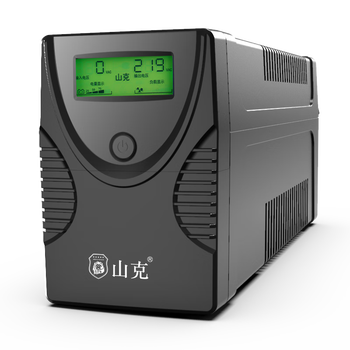 山克SK650 ups不间断电源家用办公稳压应急停电后备用电源 绿色屏幕