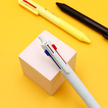 uni三菱 三合一多功能圆珠笔 学生用中油笔商务办公用原子笔 SXE3-507-05 浆果粉 单支装