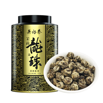 吴裕泰茉莉花茶茉莉龙珠浓香型特种60g八窨手工醇香罐装 吴裕泰茉莉花茶茉莉龙珠浓香型特种60g八窨手工醇香罐装