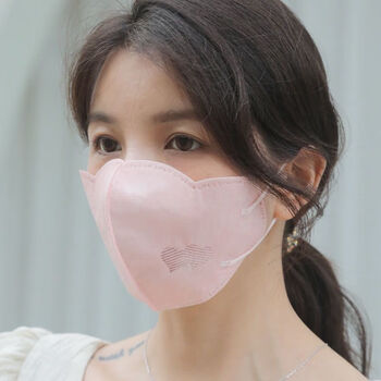 薇莱芺  爱心口罩3d立体爱心口罩成人透气轻薄护口罩网红高颜值心相印