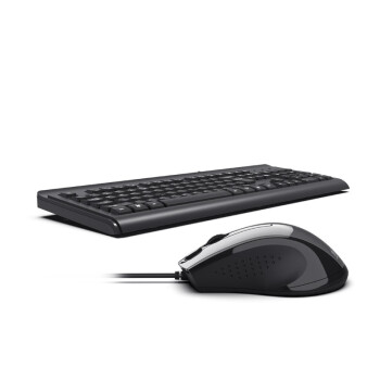 双飞燕（A4TECH）KB-N8510 键鼠套装 有线键盘鼠标套装 电脑办公鼠标键盘套装 笔记本外接薄膜键盘 黑色