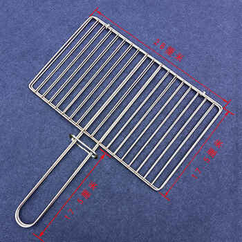 烤鱼夹子大号烧烤夹子烤鱼夹子不锈钢加粗家用商用大小号烧烤网不锈钢