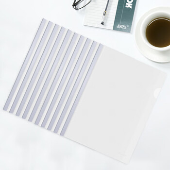 金得利10个9mm透明加厚三角抽杆夹A4拉杆夹文件夹资料夹简历报告夹试卷夹产检插页收纳办公用品TD310-10