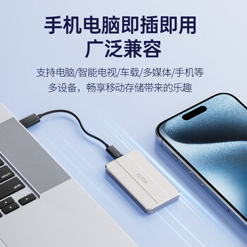 小盘(XDISK)1TB移动固态硬盘（PSSD）M80香槟金Nvme固态硬盘Type-c硬盘长江存储手机直连硬盘2100MB/s