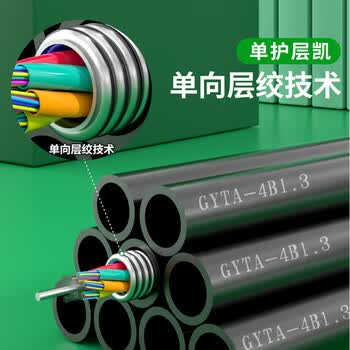 衡普GYTA室外光缆电信级国标光缆 24芯层绞式单模铠装户外光纤线 1米 HP-GYTA-24B1.3