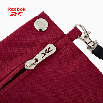 锐步防泼水耐磨手提斜挎包大容量男女同款户外通勤休闲包 酒红色