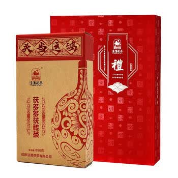 泾渭茯茶茯多多茯砖茶礼盒装850g咸阳茯砖茶2018年陈茶茶叶送礼 泾渭茯茶茯多多茯砖茶礼盒装850g咸阳茯砖茶2018年陈茶茶叶送礼