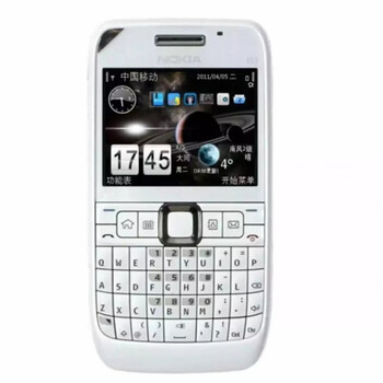 诺基亚e63直板经典怀旧音乐手机全键盘按键学生戒网瘾备用老人机 白色