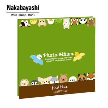 Nakabayashi仲林NCL卡通相册DIY覆膜自粘贴式40页纪念册YB-73788 【新款】欢乐萌宠