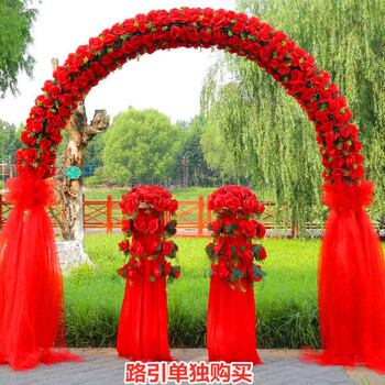 拱形全红色 单独拱门一个