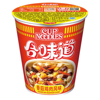 6/12杯整箱 新日期日清合味道方便面杯面泡面 装速食品早餐 香菇鸡肉