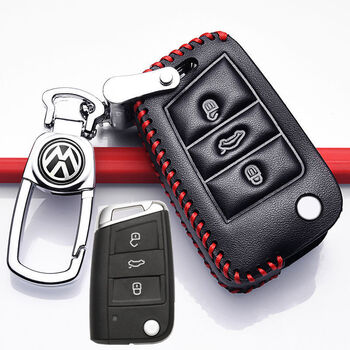 2022款朗逸plus钥匙套280钥匙包21款19款朗逸15钥匙扣b款黑红1822款