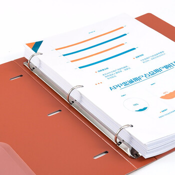 天色 三孔文件夹打孔 a4活页夹插页资料册多功能办公室收纳神器 彩色穿孔大容量加厚强力夹 TS-1620 墨绿