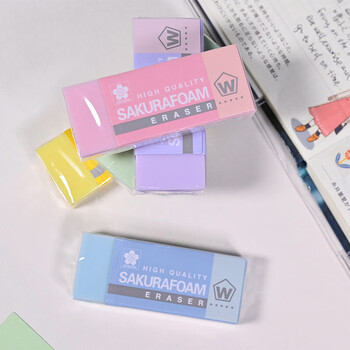 樱花（SAKURA） 日本橡皮擦 小号 浅蓝色 美术绘图素描绘画专用 学生少屑无痕干净