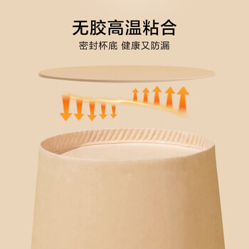 京东京造 纸杯一次性杯子 加厚食品级竹纤维商务家用水杯230ml【60只】